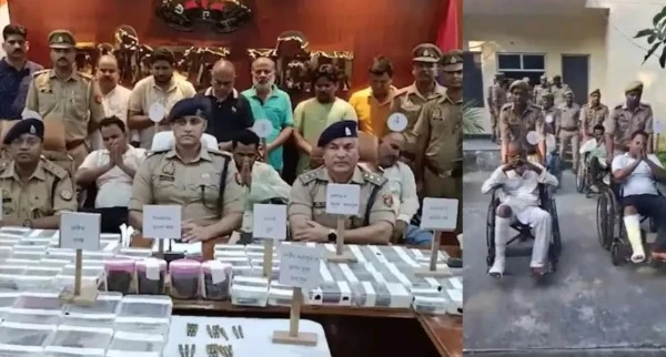 कुशीनगर में सपा नेता रफी खान समेत 10 लोग नकली नोटों के बड़े कारोबार में गिरफ्तार, यूपी-बिहार और नेपाल में फैला तस्करी नेटवर्क।