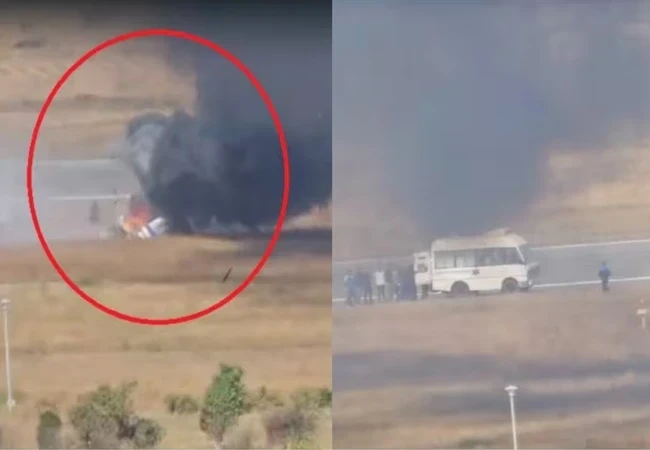 A Coast Guard helicopter crashed at the Porbandar Airport in Gujarat during a routine training flight, resulting in three fatalities and two injuries. The helicopter experienced technical issues, causing the tragic accident.