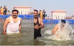 Deputy CM Vijay Sharma reached Maha Kumbh: महाकुंभ के अवसर छत्तीसगढ़ के उपमुख्यमंत्री विजय शर्मा ने त्रिवेणी संगम में स्नान किया इस दौरान शर्मा ने विधिवत पूजा-अर्चना कर प्रदेश और देशवासियों के सर्वकल्याण की कामना की।