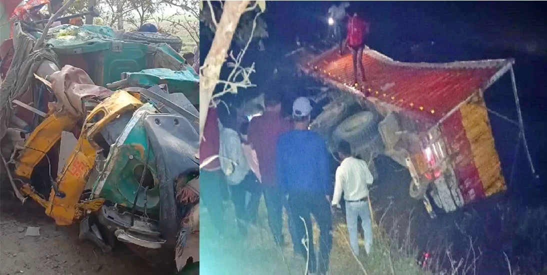ट्रक-ऑटो की टक्कर में सात मजदूरों की मौत