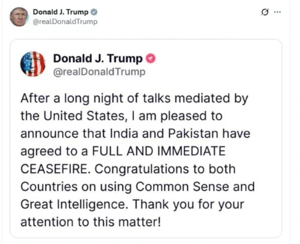 Operation Sindoor Big Breaking: India and Pakistan agreed to ceasefire, US President Trump big claim