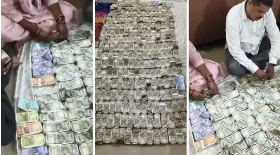 Vigilance Raid in Bhubaneswar: Suddenly rain of notes started from window of government engineer, on seeing vigilance team, he started throwing 500-500 bundles, 2.1 crore cash recovered