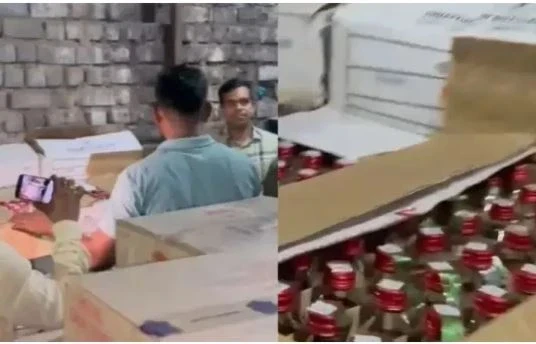 Raipur City News: 203 boxes of adulterated liquor seized from Lalpur liquor distillery, 3 salesmen detained, the game was going on for a long time
