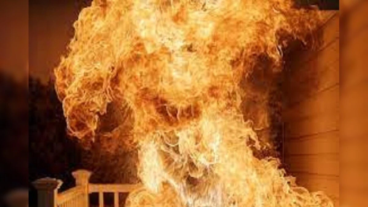 Huge Fire in Firecracker Warehouse