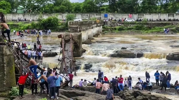Bridge Over The Indrayani River Collapsed