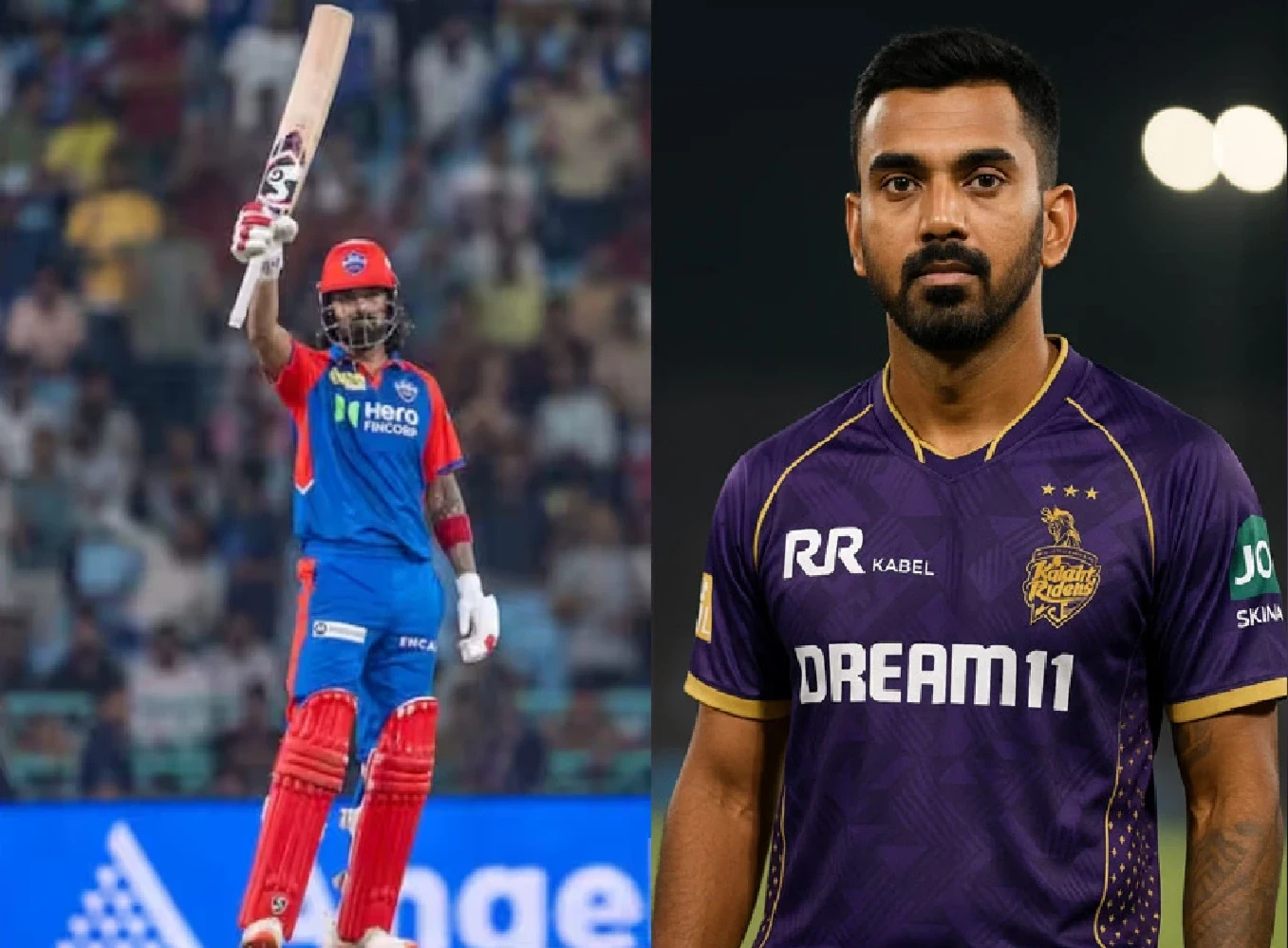 केएल राहुल KKR जर्सी में IPL 2026 के लिए, दिल्ली कैपिटल्स से ट्रेड और 25 करोड़ ऑफर की खबर।