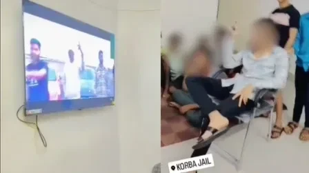 कोरबा बाल संप्रेषण गृह में नाबालिग द्वारा गैंगस्टर गाने पर बनाई गई वायरल रील।