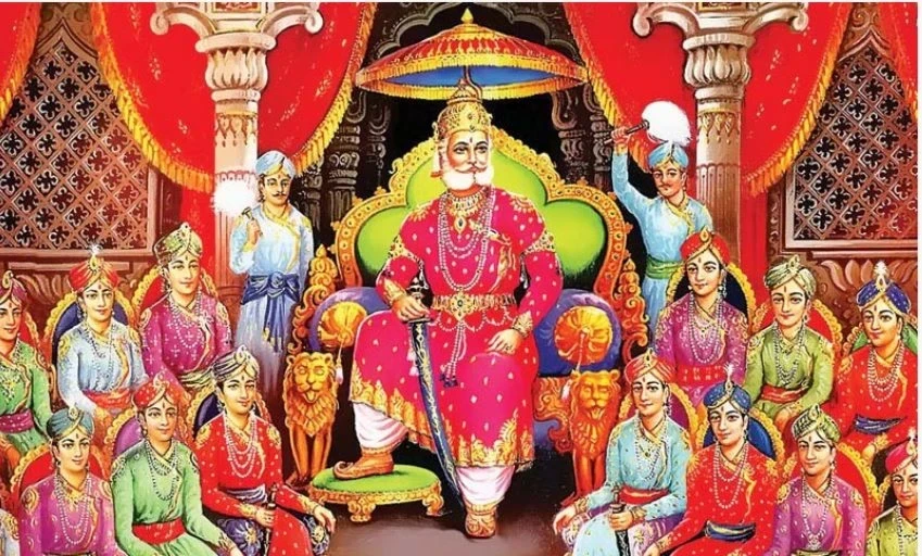 Colorful comic book cover of 'Maharaja Agrasen: The Man of Wisdom' showcasing his inspiring story for children and youth.