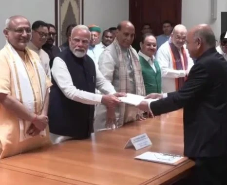 CP Radhakrishnan filed his nomination