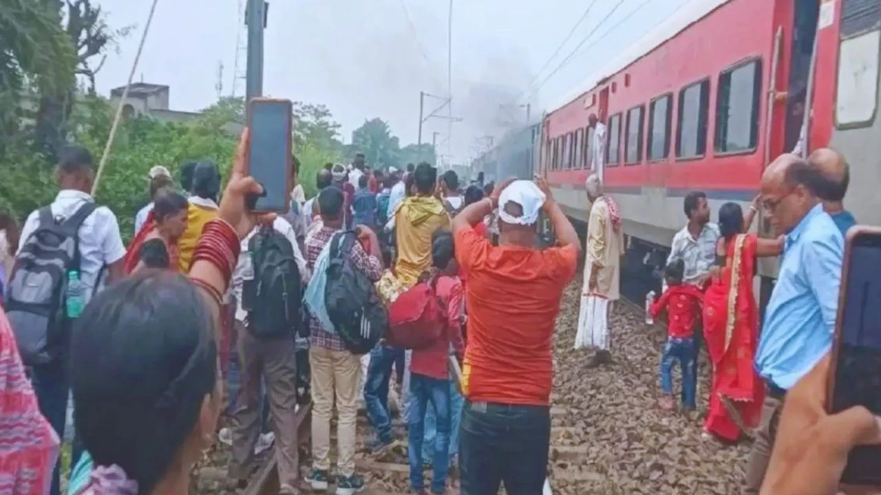 Train Caught Fire