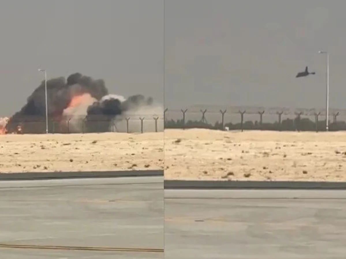 Tejas Crash Dubai Air Show,