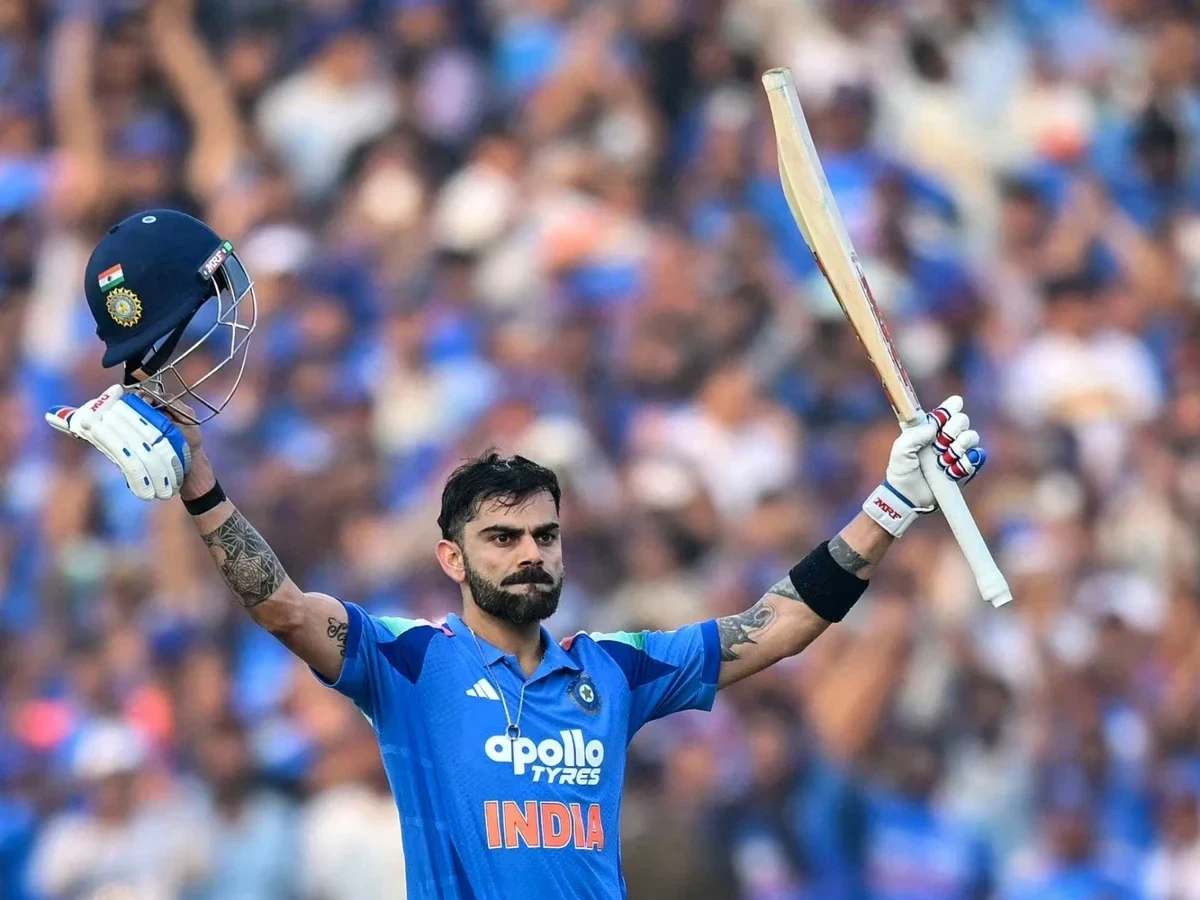 Virat Kohli scored a century in Raipur
