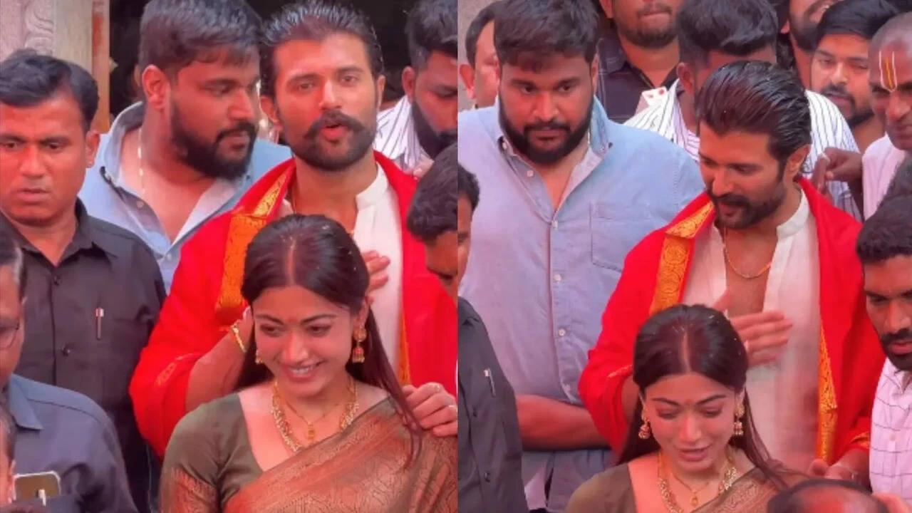 Rashmika - Vijay Visit Tirupathi Balaji Temple