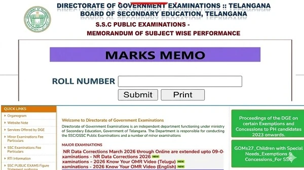 TS SSC Result 2026