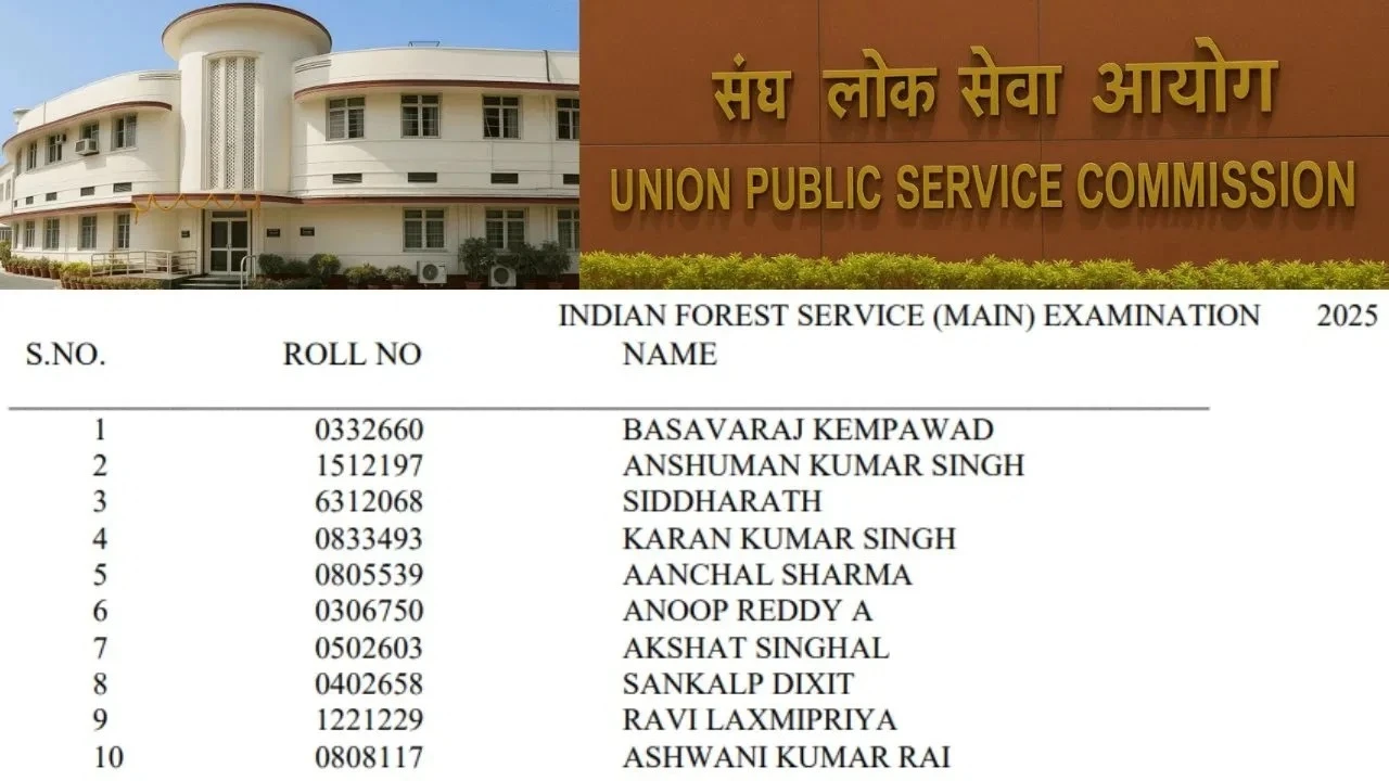 UPSC IFS 2025 Final Result
