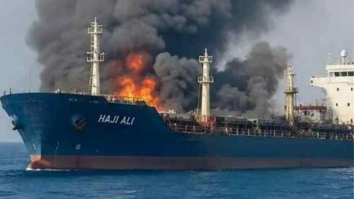 Indian ship attacked
