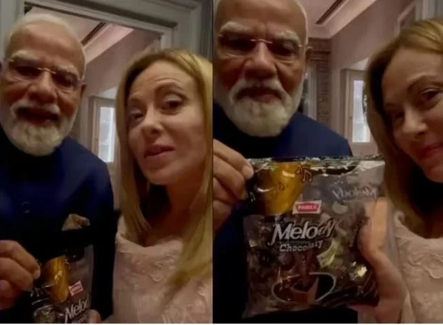 Modi Gifts Melodi Toffee to Giorgia Meloni, Social Media, Viral Video PM Modi Italy Visit