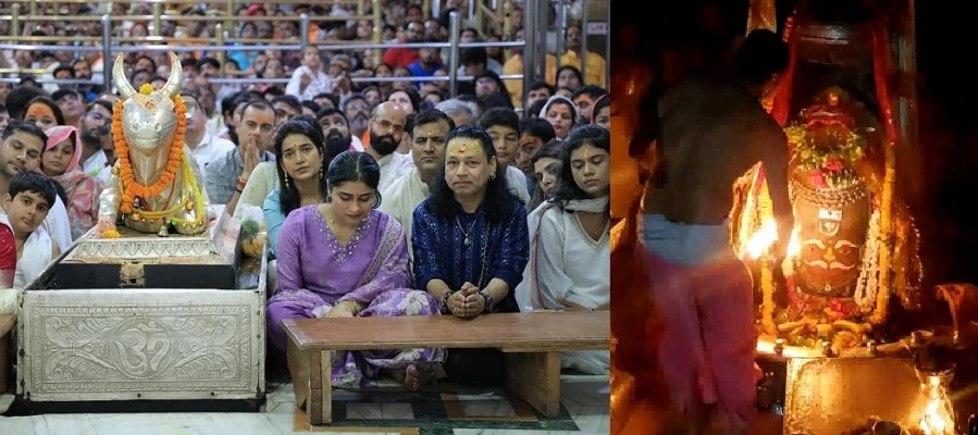 Kailash Kher visit Ujjain Mahakaleshwar