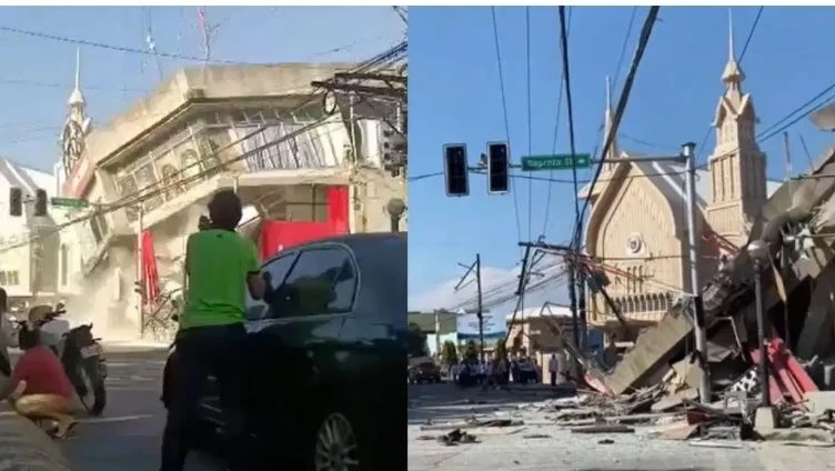 Earthquake in Mindanao, Philippines; tsunami warning for Indonesia .