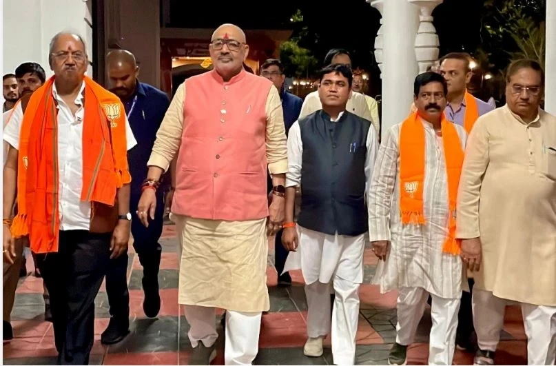 CG News, BJP Office, Union Minister Giriraj Singh, Kushabhau Thakre Complex, Organization Secretary Pawan Sai, MP Brijmohan Agrawal