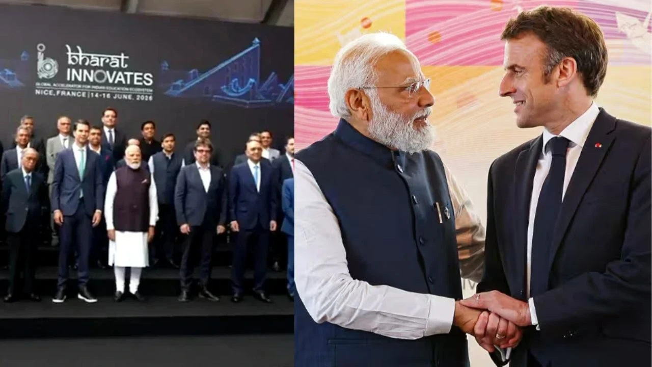 PM Modi and Macron Meet