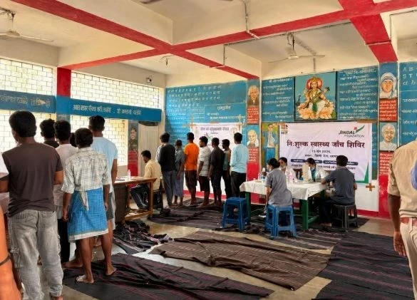 Jindal Foundation, Raigarh District Jail, health check-up of inmates, Fortis-OP Jindal Hospital