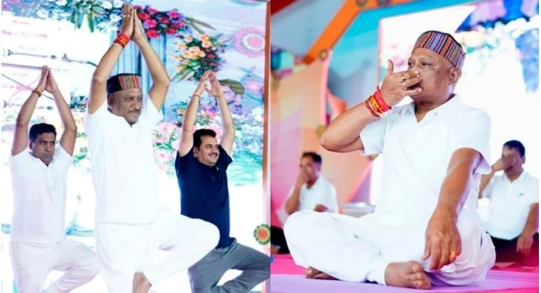 International Yoga Day, Chief Minister Vishnu Deo Sai , perform yoga at Science College Ground Raipur, International Yoga Day June 21