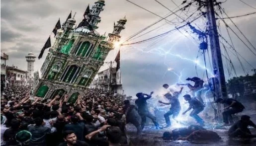 Ratlam, Muharram Julus accident, Muharram tazia contact with high-tension power line, 3 deaths