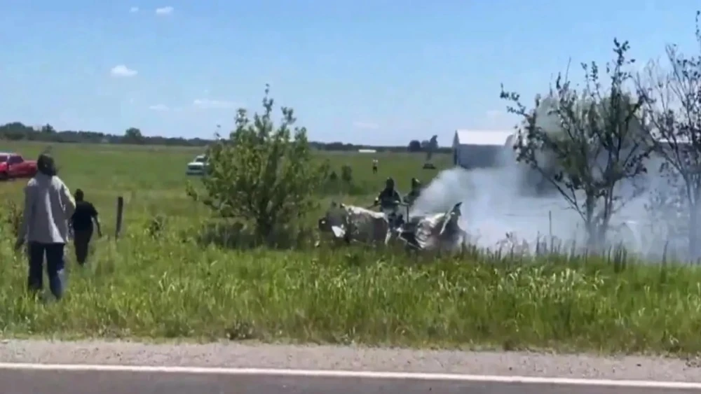 Plane crashes in France