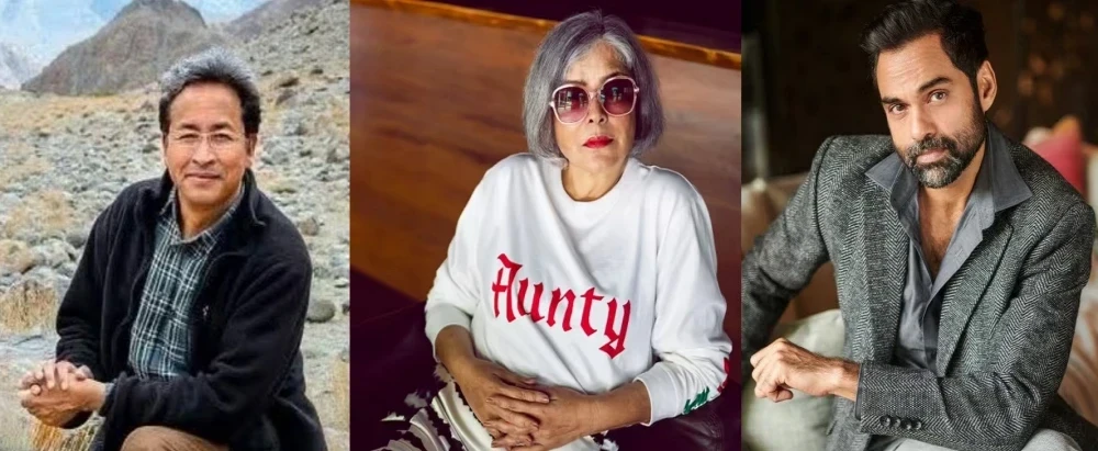 Zeenat Aman in support of Sonam Wangchuk, सोनम वांगचुक के समर्थन में उतरे जीनत अमान और अभय देओल
