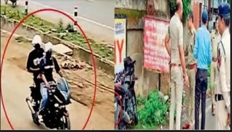 रायपुर के तेलीबांधा थाना क्षेत्र के रिंगरोड पर कारोबारी की कार पर फायरिंग करने वाले बदमाशों की तलाश में जुटी पुलिस की टीमें, स्टेशन रोड के पास सीसीटीवी फूटेज की जांच करती हुई।