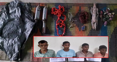 Sukma security forces arrest 4 Naxalites linked to deadly IED blast, recovering a large amount of explosives.