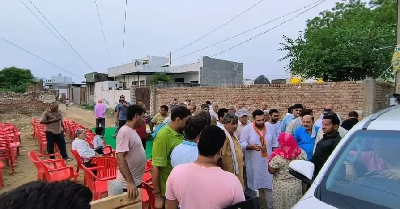 A retired soldier in Ambala's Narayangarh has allegedly murdered his brother's family over a land dispute, attempting to burn the bodies.