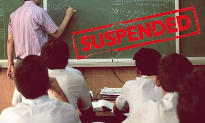 Teacher Suspended
