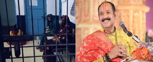 Four women arrested for chain snatching at Pandit Pradeep Mishra's Shiva Mahapuran event in Bhilai; they are known criminals from Madhya Pradesh.
