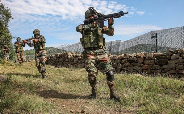 n Jammu and Kashmir's Machhil Sector, an encounter with terrorists supported by the Pakistani Army resulted in injuries to five Indian Army soldiers, including a Major.