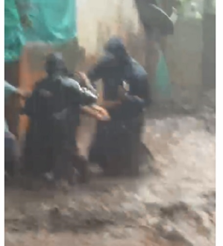 "Heavy rainfall in Bailadila, Kirandul has led to severe flooding, submerging areas and main roads, leaving residents stranded and in distress. Continuous rain has intensified the situation."