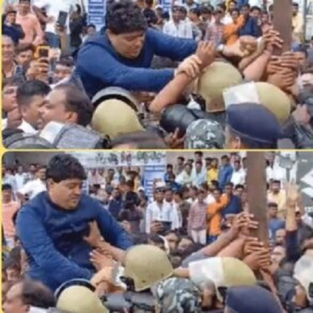 रायपुर के महापौर एजाज ढेबर के खिलाफ 24 जुलाई के कांग्रेस आंदोलन के दौरान पुलिस के साथ झूमाझटकी, गाली-गलौच और मारपीट के आरोप में एफआईआर दर्ज की गई है।